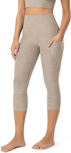 Miniatura 94 de ODODOS - Leggings capri de cintura alta para mujer con bolsillos, control de abdomen, no se transparentan, para entrenamiento atlético, running