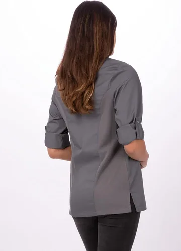 Miniatura 3 de Chef Works Lansing - Abrigo de chef para mujer
