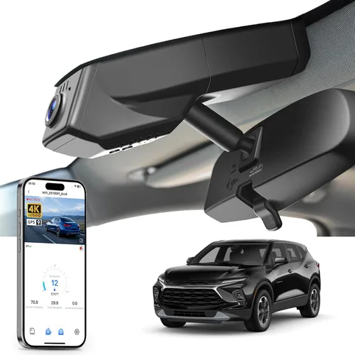 Miniatura 12 de Mangoal Cámara de tablero 4K para GMC Canyon 2015-2022 WD Elevation AT4 Denali (modelo A), aspecto OEM integrado, video UHD 2160P, WiFi integrado
