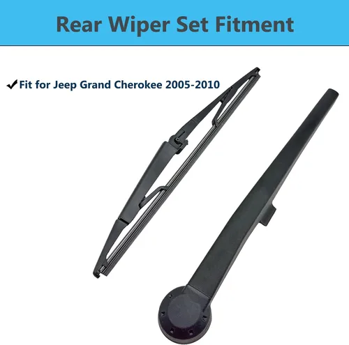 Miniatura 2 de Juego de reemplazo de brazo y hoja de limpiaparabrisas trasero para Jeep Grand Cherokee 2005-2010, conjunto de brazo de limpiaparabrisas estilo OE