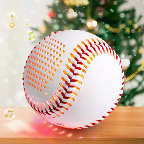 Miniatura 7 de Glow Baseball Bluetooth Speaker，Portable Sports Gift for Fans, Waterproof Outdoor Speaker with Party Lights. Rojo