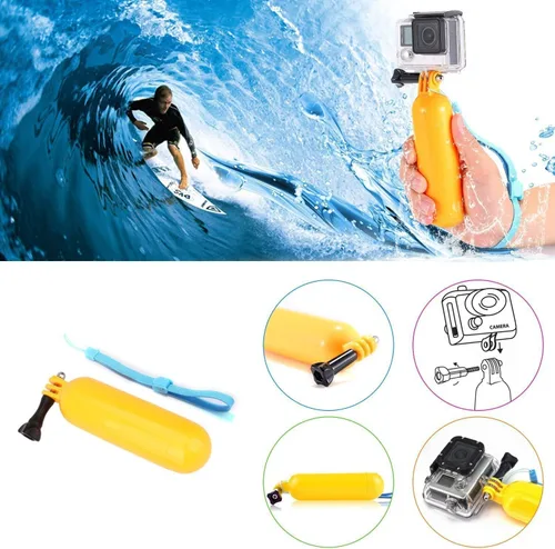 Miniatura 5 de Accesorios universales para cámara de acción, soporte para la cabeza, palo para selfie, agarre de mano flotante compatible con Dragon Touch/AKASO