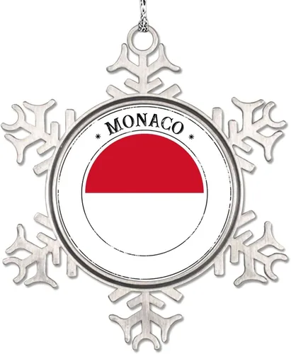 Miniatura 14 de Adorno de copo de nieve de bandera de México para decoración de árbol de Navidad, recuerdo de ciudad de campo, adornos de Navidad personalizados