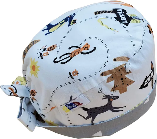 Miniatura 7 de Meliza Gorra de trabajo hecha de 100 % algodón, ajustable, sombrero de amarre para mujeres y hombres