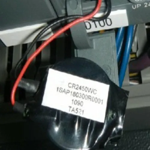 Batería de 3 V para ABB TA521-1SAP180300R0001 - CR2450WC 3V / 550mAh PLC Batería de repuesto (1 unidad)