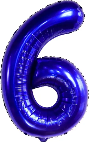Miniatura 678 de KatchOn, Globo grande azul número 2 de 40 pulgadas Decoraciones de cumpleaños de Baby Shark para niño de 2 años Globo azul número 2 Globo