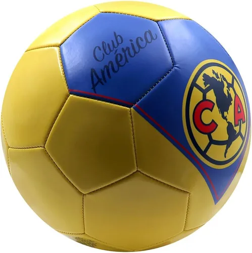 Miniatura 2 de Voit Club América - Balón de fútbol tamaño 5, mercancía oficial de la Liga MX con diseño Heritage Amarillo, pelota de fútbol profesional de 32