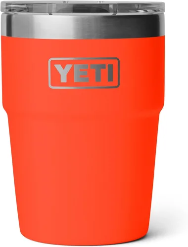 Miniatura 32 de YETI Rambler - Vaso apilable de 16 onzas, aislado al vacío, de acero inoxidable con tapa MagSlider Apilable