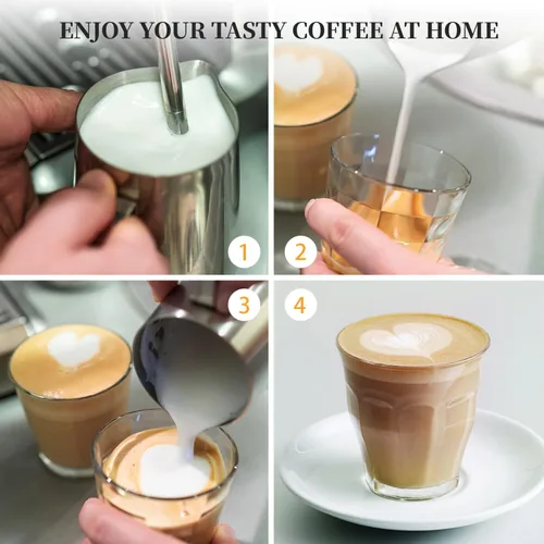 Miniatura 5 de Máquina de café expreso 20 bares, 2 en 1 con espumador de leche, varita de vapor, accesorios de café expreso, jarra de espuma de leche de acero