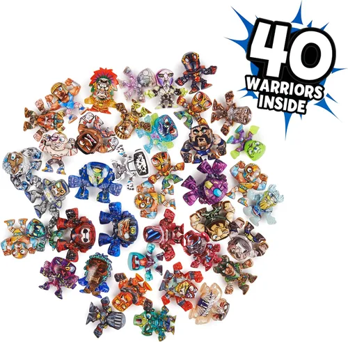 Miniatura 3 de Million Warriors, Paquete de 40 figuras coleccionables, guerrero raro garantizado, juguetes sorpresa para niños y niñas a partir de 5 años