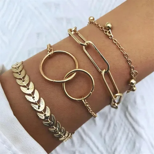 Miniatura 44 de Long tiantian Pulsera de oro gruesa para mujer, pulseras de oro delicadas, pulseras para mujer, pulseras apilables de eslabones de cadena