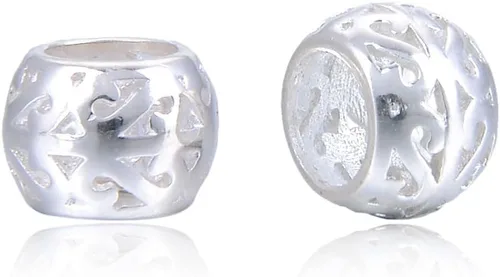 Miniatura 8 de Adabele Cuentas sueltas de plata de ley 925 real con agujero grande para piedras preciosas de cristal, pendientes de cristal, collares, tobilleras