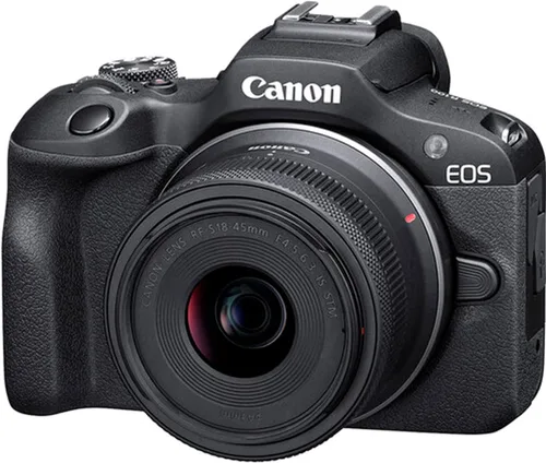 Miniatura 7 de Canon Cámara sin espejo EOS R100 con kit de video de lente de 0.709-1.772 in + filtros + estuche + tarjeta de memoria de 128 GB + agarre de cámara