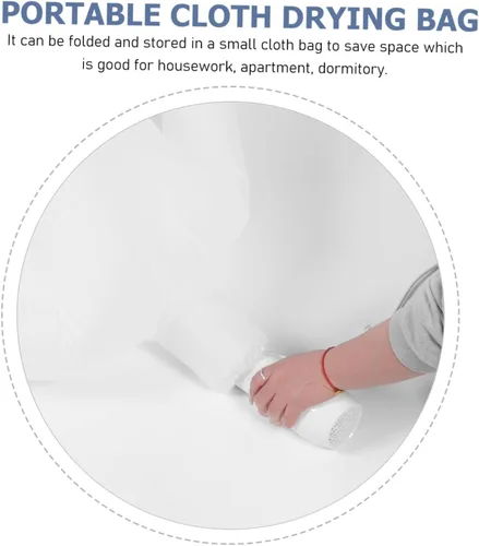 Miniatura 6 de CIYODO Bolsa de secado de ropa transpirable de secado rápido, cómoda bolsa de secadora de ropa, ideal para camisas, suéteres y prendas, uso
