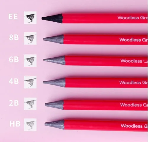Miniatura 3 de ITODA Lápices de carbón profesional Juego de dibujo, boceto HB, 2B, 4B, 6B, 8B, EE mezcla, lápices de libros para colorear, grafito, profesionales
