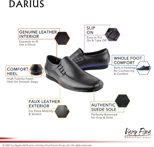 Miniatura 6 de Very Fine Men's Darius Ballroom Waltz Latin Salsa Rhythm Loafer