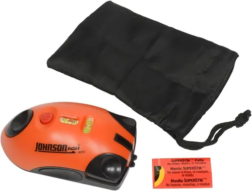 Miniatura 6 de Johnson Level & Tool - Mouse láser 9250, rango interior de 30 pies, naranja, 1 mouse láser