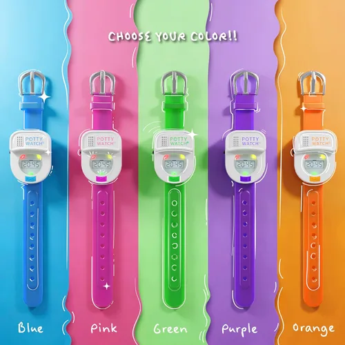 Miniatura 7 de Reloj recordatorio de hora para ir al baño para niños, talla única , Azul