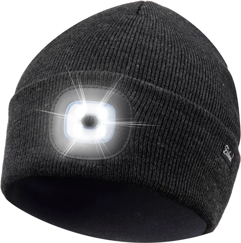Miniatura 77 de Etsfmoa Gorro unisex con la luz, regalos para hombres, papá, padre, gorras recargables por USB
