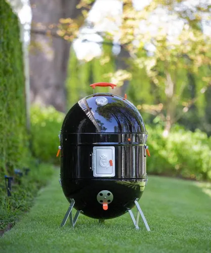 Miniatura 4 de ProQ Ahumador de barbacoa (Excel V4) - Ahumador de carne de carbón 4 en 1 - Ahumador y parrillas al aire libre - Barbacoa con ahumador