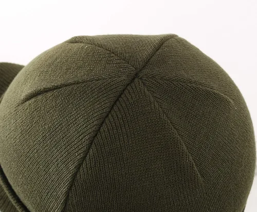 Miniatura 60 de Home Prefer - Gorro de invierno para hombre con visera, cálida y doble punto.