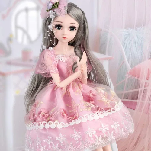 Miniatura 2 de UCanaan BJD Muñecas 1/4 SD Muñeca Inteligente de 18 Pulgadas, 18 articulaciones, muñecas articuladas para armar en casa, juguetes con juego completo
