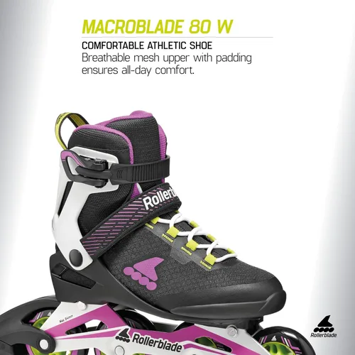 Miniatura 4 de Rollerblade Macroblade 80 - Patines en línea para adultos, para fitness, para mujer, patines Performance