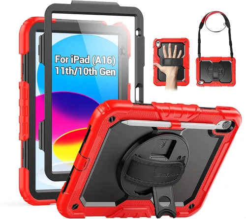 Miniatura 21 de SEYMAC Funda para iPad Air de 5ª/4ª generación de 10.9 pulgadas, Funda Protectora de Cuerpo Completo Resistente a Golpes con Protector de Pantalla