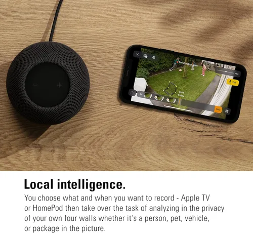 Miniatura 5 de Eve Cámara para exteriores, paquete de 2 cámaras de reflector seguro, alta seguridad y privacidad (video seguro HomeKit), 1080p