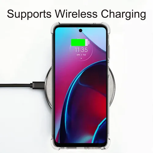 Miniatura 4 de Osophter Funda para Moto G Stylus 2022, transparente, esquinas reforzadas, TPU y absorción de golpes, flexible para Motorola Moto G Stylus 4G 2022