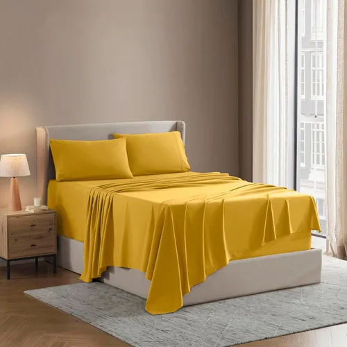 Nestl - Juego de sábanas. Juego de sábanas 1800 con bolsillo profundo – Sábanas de microfibra de doble cepillado lujosas de hotel – Sábana de 38 -