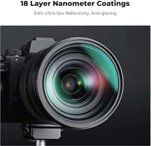 Miniatura 5 de K&F CONCEPT 49mm Kit de Filtros de Difusión Negra 1/4 & 1/8 Conjunto de Filtros de Efecto Címico con Recubrimiento Multicapa para Lente de Cámara