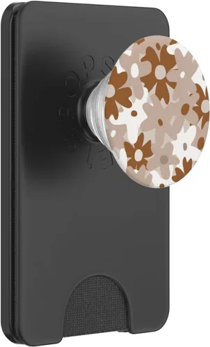 Miniatura 7 de PopSockets intercambiables PopSockets PopGrip con diseño retro y bohemio, diseño de flores beige