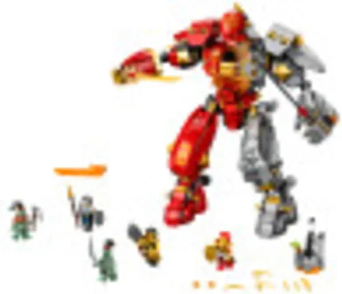 Miniatura 2 de LEGO NINJAGO Fire Stone Mech 71720 Kit de construcción con mecha ninja (968 piezas)