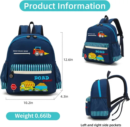 Miniatura 3 de Mochila para niños pequeños en 3D de Zoo para niños y niñas, Nice Day, talla única