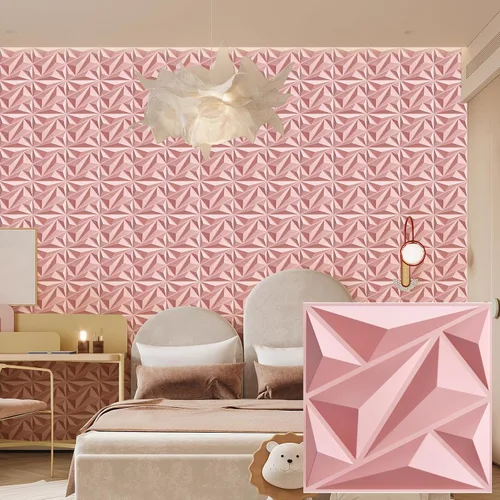 Miniatura 31 de Heikki Paquete de 30 Paneles de Pared 3D para Decoración de Pared Interior, Paneles de Pared con Textura de Flores de PVC para Sala de Estar
