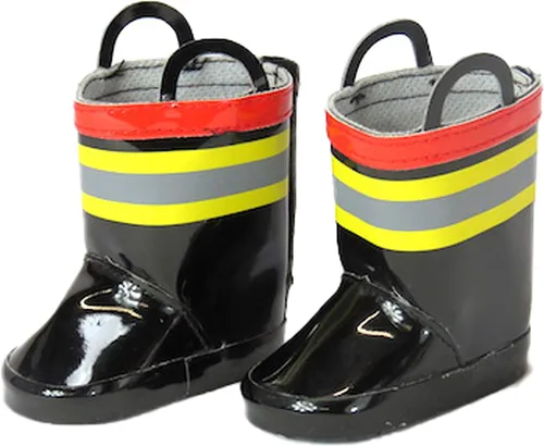 Miniatura 2 de American Fashion World Mocasines negros para muñecas de 18 pulgadas Calidad premium y diseño moderno Zapatos de muñeca Moda de zapatos