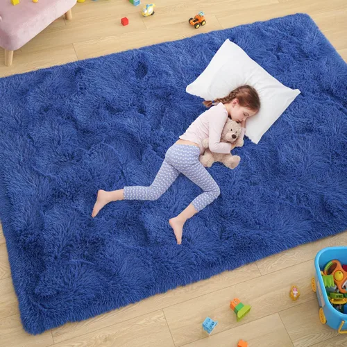 ST. BRIDGE - Alfombra suave y esponjosa para la habitación de los niños, decoración para la guardería del bebé, alfombras antideslizantes, alfombras