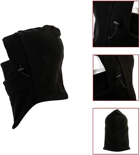 Miniatura 9 de Pasamontañas de esquí, 2 unidades, resistente al viento, de vellón, ajustable, para invierno, para hombres y mujeres