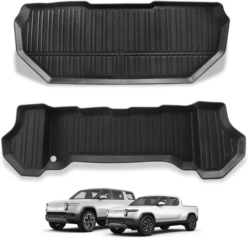 BestEvMod Compatible con Rivian R1T R1S Tapete para maletero delantero todo clima Material TPE Goma Forro de carga Rivian R1T R1S 2022 2023 2024