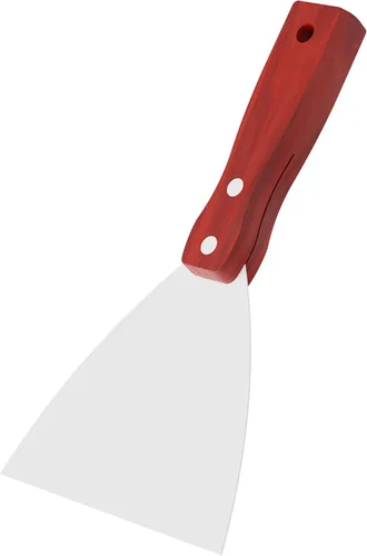 Miniatura 9 de Cuchillo de masilla, herramienta raspadora de acero inoxidable de 2 pulgadas, cuchillos de metal con mango de madera para paneles de yeso