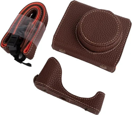 Miniatura 7 de Rieibi G7 X G7X II G7X III - Funda de piel vintage para cámara réflex digital Canon PowerShot G7X G7X Mark II G7X Mark III, funda protectora