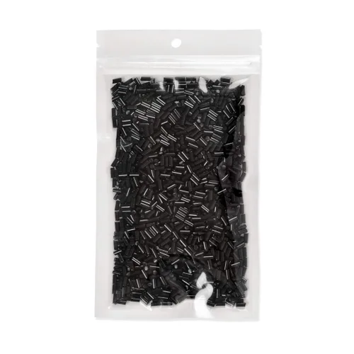 Miniatura 5 de 1.76 oz Italiano Fusión Queratina Pegamento Pellets Gránulos Gránulos Perlas para Uñas/I Tip Extensiones de Cabello - Negro