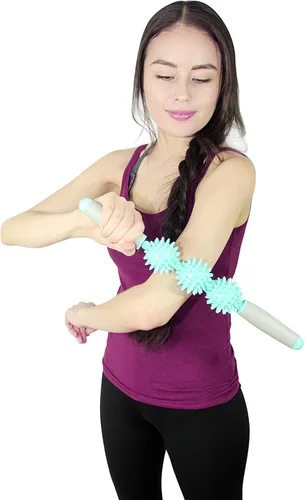 Miniatura 6 de Coolife Fascia Blasting Muscle Roller - Rodillo para masaje muscular, masajeador de celulitis, rodillo para fascia para celulitis y músculos Verde