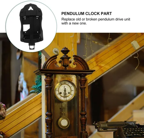Miniatura 4 de DOITOOL Reloj de péndulo de repuesto de unidad de transmisión de reloj de cuarzo con péndulo oscilante para relojes de pared y abuelo, reparación