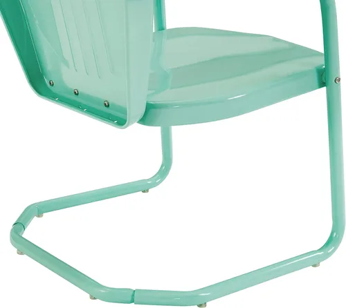 Miniatura 14 de Crosley Furniture CO1001A-AQ Griffith - Silla retro de exterior, de metal