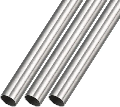 METALLIXITY Tubo de acero inoxidable 304 (0.394 in de diámetro x 0.020 in de pared T x 11.811 in de largo), 3 piezas, tubo recto, para muebles del