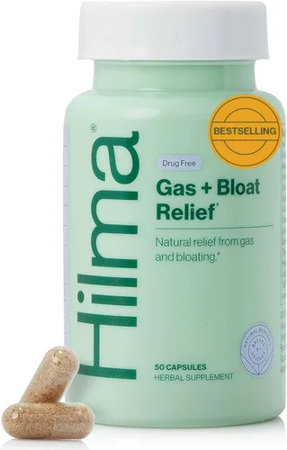 Miniatura 10 de Hilma Pre y Probiótico con Hierbas - Apoyo para la Salud Intestinal con Prebióticos y Probióticos, Más Alivio de Gases e Hinchazón para Mujeres