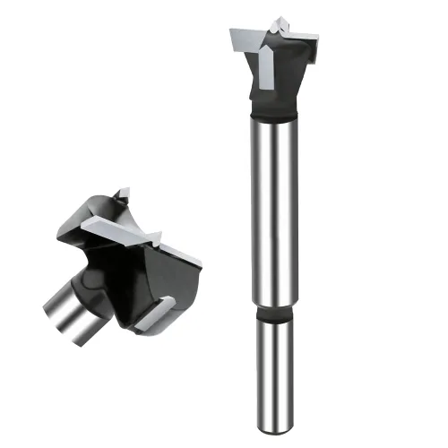 Miniatura 20 de Broca Forstner de carburo de 1/4 pulgada, broca Forstner con punta de carburo de 6 mm para madera dura, juego de sierras de perforación para madera