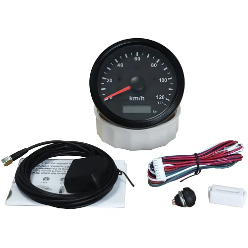 Miniatura 4 de ELING Velocímetro GPS impermeable 77.7 mi/h para motos de nieve motocicleta ATV UTV 85MM dimensión 12V 24V